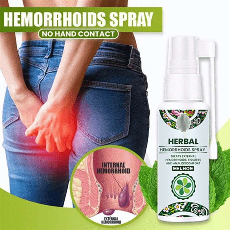 Natural herbal spray relieve swelling hemorrhoids meat ball
