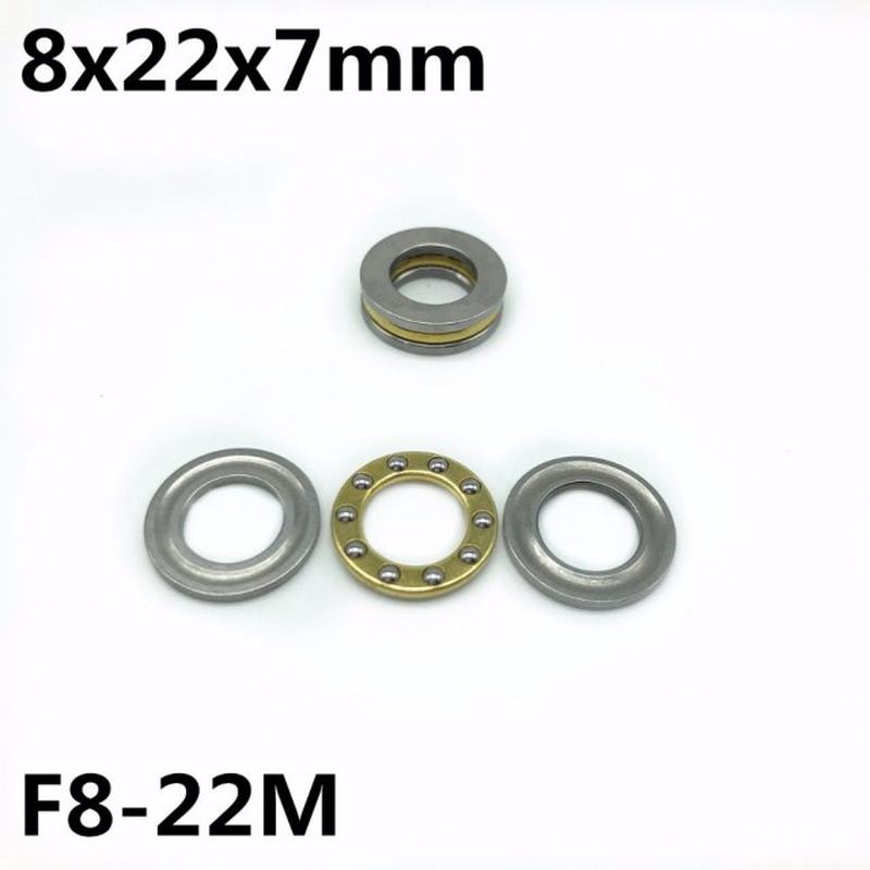 10Pcs F8-22M 8x22x7 mm Axial Ball Thrust Bearing plane thrus