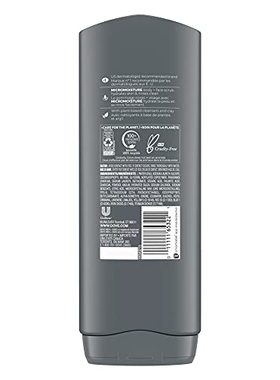 Doves Men Body & Face Wash 400Ml Charcoal & Clay