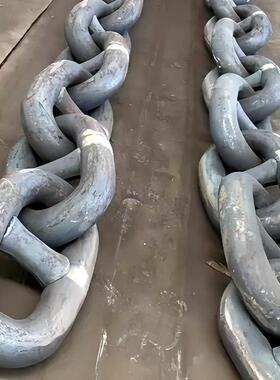 供应船用锚链 港口码船舶用圆环链14MMM-80M无头档有档船用锚链