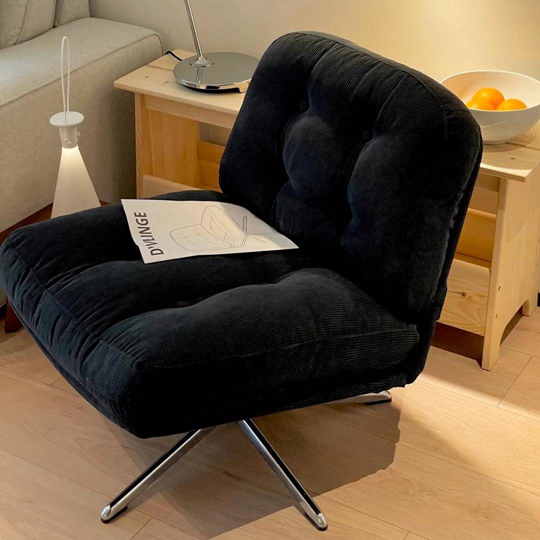 包豪斯现代简约客厅单人懒人沙发可旋转小户型卧室阳台午休躺椅