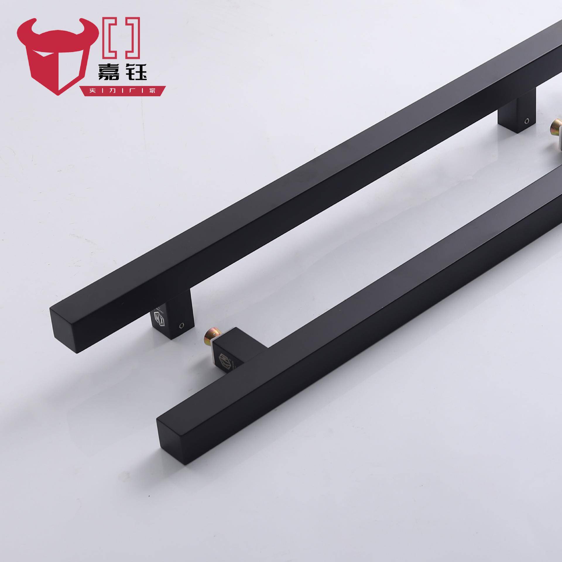 加厚方管玻璃门拉手双开大门不锈钢把手对装推拉木门ktv门把手