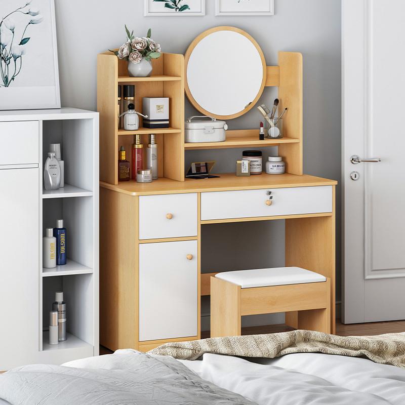 梳妆台卧室现代简约网红化妆台梳妆桌镜化妆柜新款简易化妆桌小型