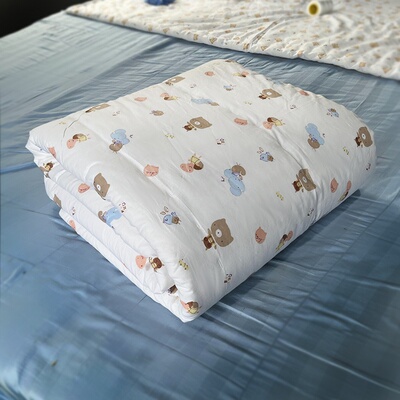 定做新疆b长绒棉儿童被子幼儿园被芯一米二棉花手工纯棉120x150m