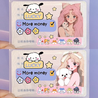 可爱创意身份证卡套卡通学生头像