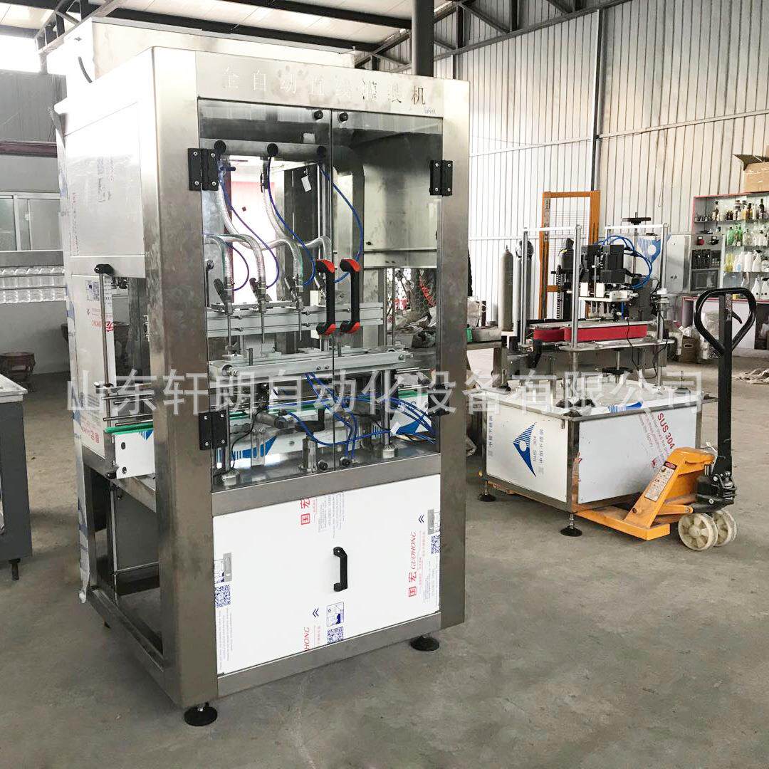 四头消毒水灌装机 化工洗涤剂消毒水灌装机 全自动酒精灌装机价格