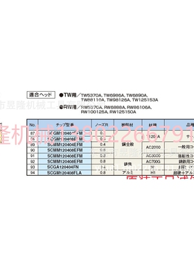 日本大昭和BIG刀片SCMM090308EFMCW30PA
