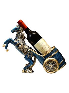 马到成功摆件红酒托酒架托置物架酒柜电视柜餐边柜装饰品创意摆件