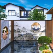 铝合金水幕墙流水景观户外别墅庭院流水景墙喷泉不锈钢屏风隔断墙