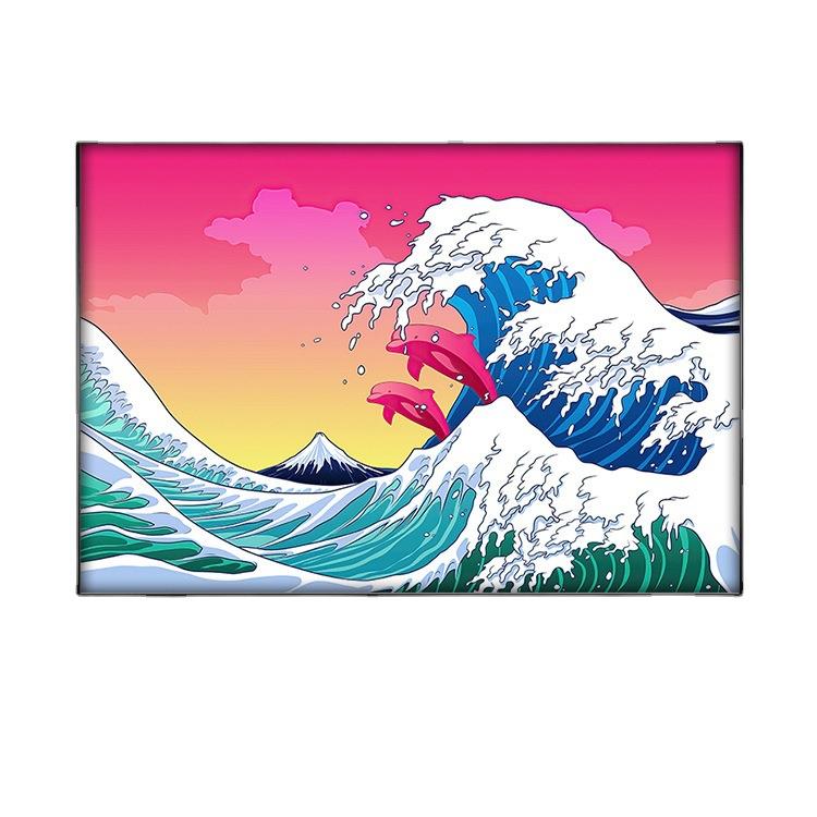 北欧ins风浮世绘海浪潮流装饰画大幅客厅神奈川冲浪创意艺术挂画