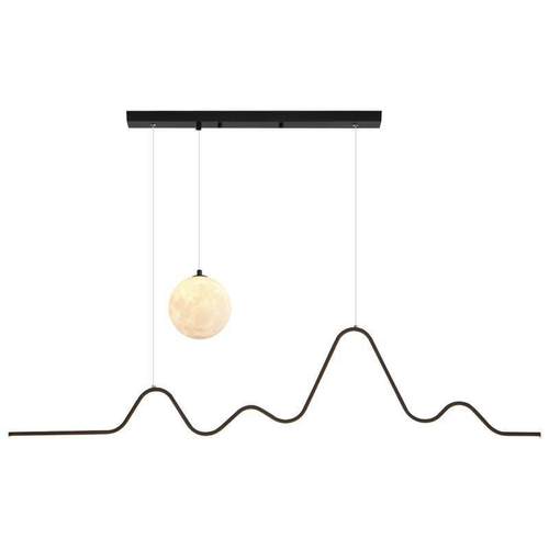 星球吊灯现代简约创意设计感几何波浪灯饰网红艺术时尚餐厅吧台灯