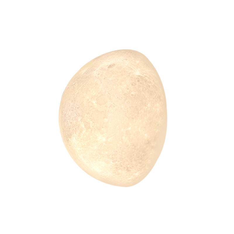 北欧网红月球壁灯走廊过道楼梯间背景墙灯创意护眼卧室床头星球灯