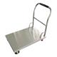 304 201不锈钢小推车仓库拉货卸货不锈钢平板车万向轮物流手推车