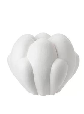 现代简约瓦尔兹Walz多瓣白色花瓶摆件书房酒柜装饰品家居客厅乔迁