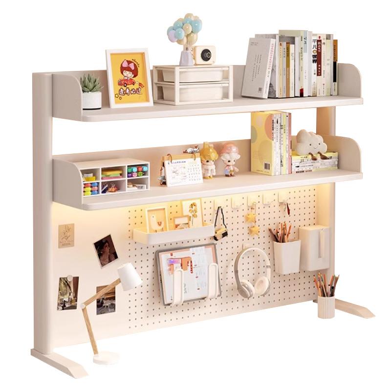 书桌洞洞板收纳架桌面置物架桌上多层儿童办公小书架展示架整理架