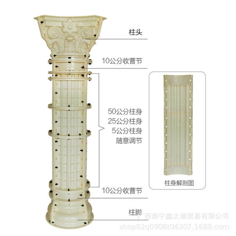 欧式建筑别墅庭院大门圆形方柱子模型现浇水泥罗马柱模具厂家,基础建材,其它,淘宝优惠券,粉丝福利购,淘宝优惠卷