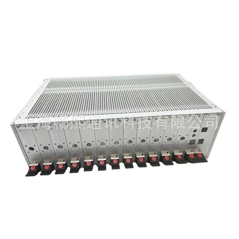 4U全铝工控机箱8英寸触摸显示屏机架式机箱铝合金机箱外壳