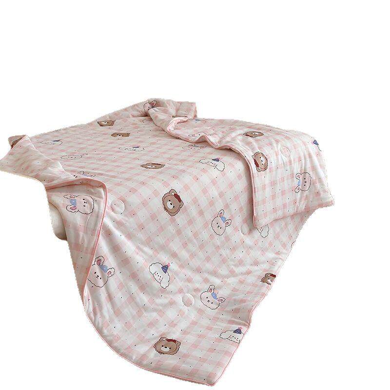 新款针织棉夏被儿童卡通夏凉被幼儿园午睡空调被芯单人学生薄被子