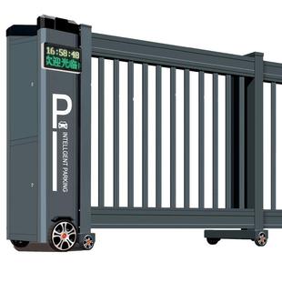 铝合金无轨段滑门不锈钢自动分段平移平开大门智能电动段滑门厂家