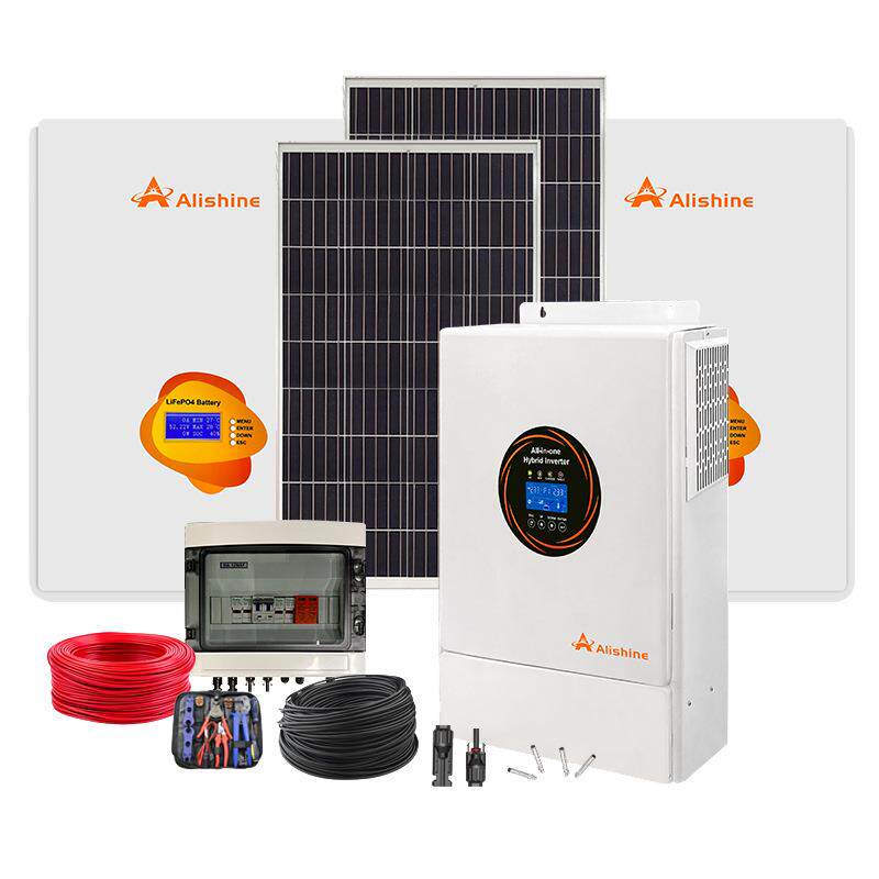 5KW-60KW全套家庭光伏储能系统家用备用储能电源太阳能发供电系统