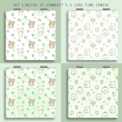 幸运四叶草轻松自嘲熊镜