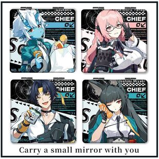 对空六课浅羽悠真月城柳星见雅苍角小镜子随身带化妆镜折叠迷定制