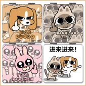 暹罗厘普比格多栋兔子秀珍周边小镜子学生便携可爱双面补妆补定制