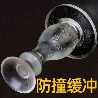 门吸软胶卫生间加长浴室门防撞垫新款硅胶地吸盘厕所玻璃门免打孔
