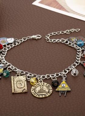 跨境货源 欧美影视 Gravity Falls 怪诞小镇 神秘小镇大冒险手链