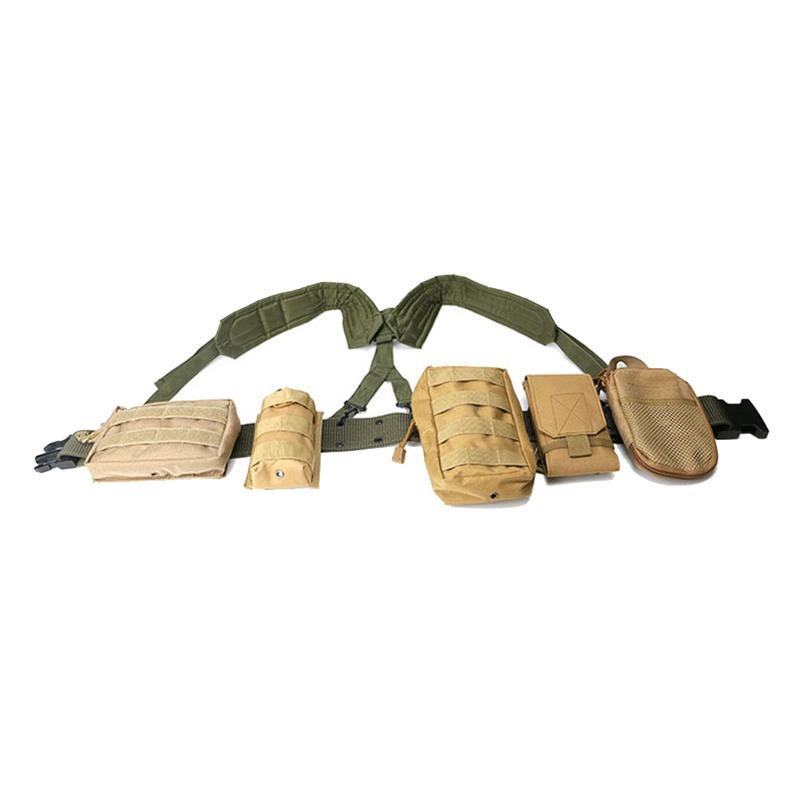 户外军迷CS战术Y带腰带多用途腰封相机摄影负重双肩背带胸带现货