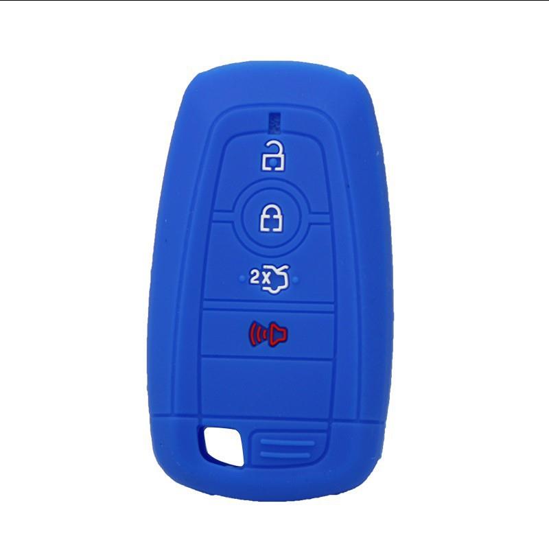 适用福特福睿斯遥控3键钥匙包 蒙迪欧探险者锐界镂空款硅胶钥匙套