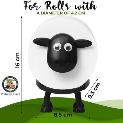 绵羊卷纸架heep oile Roll Hol有趣的厕纸夹创意卷纸架