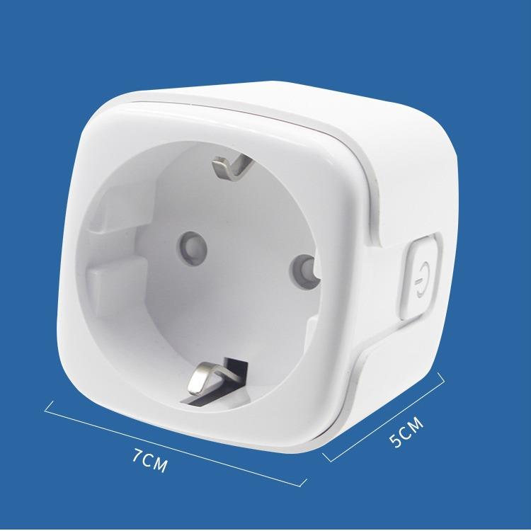 欧规智能插座16A语音无线控制涂鸦开关插座wifi智能插座电量计量