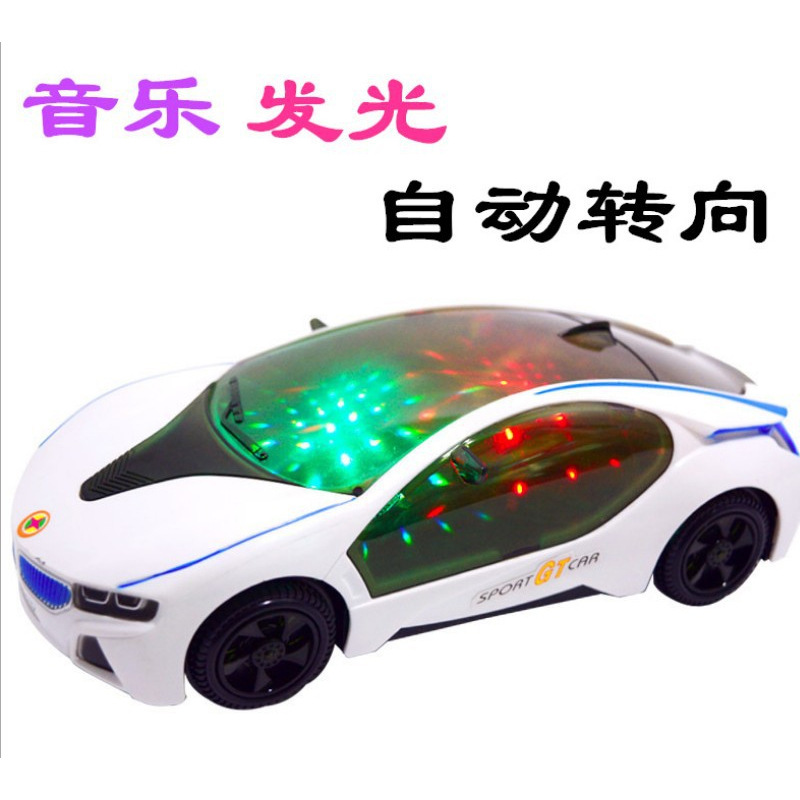 电动万向3D灯光音乐I8概念车模型车 地摊热卖电动玩具806