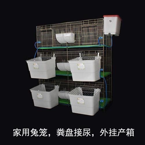 兔笼自动清粪家用超大号兔窝笼子室内外养殖专用防喷尿宠物兔子笼