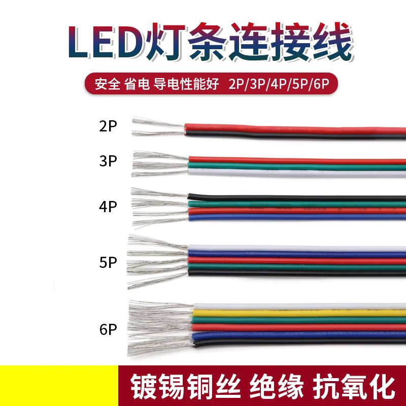 LED灯带专用电线延长线链接线