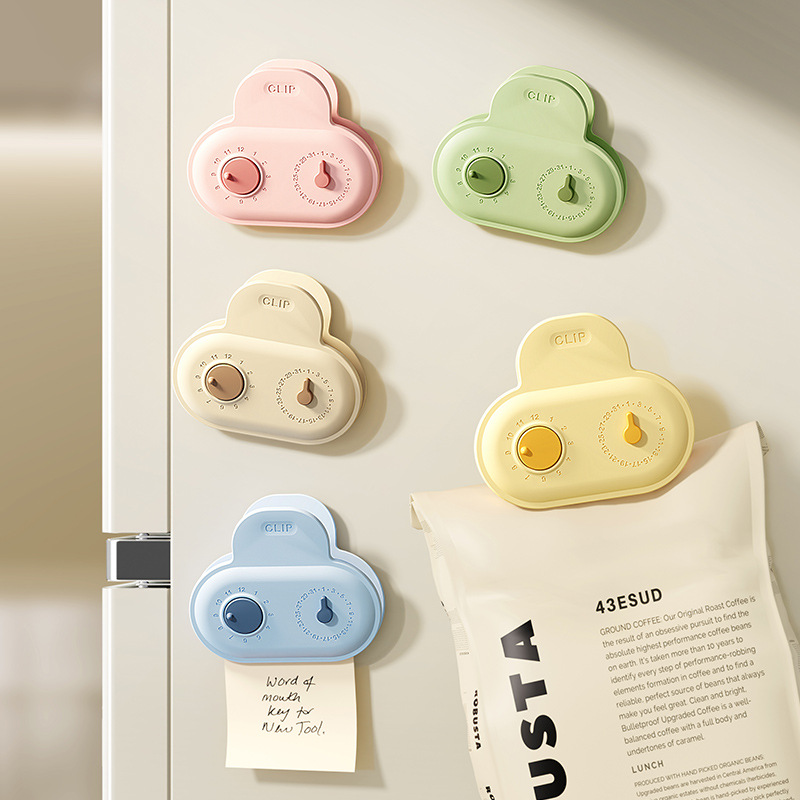 卡通创意封口夹带日期圈