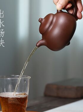 宜兴紫砂名家王志强纯全手工w正宗功夫泡茶壶原矿紫泥家用三足乳
