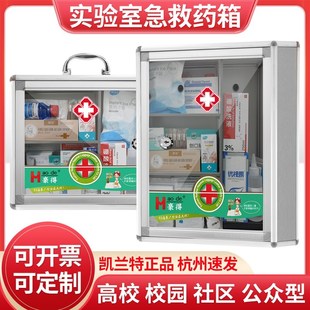 实验室急救箱壁挂台式药箱社区医院便民I服务箱生物化学手提医药