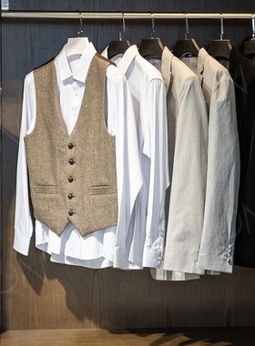 慕空间样板房e道具衬衣男士带包西装衣柜收纳盒软装饰品衣帽间摆