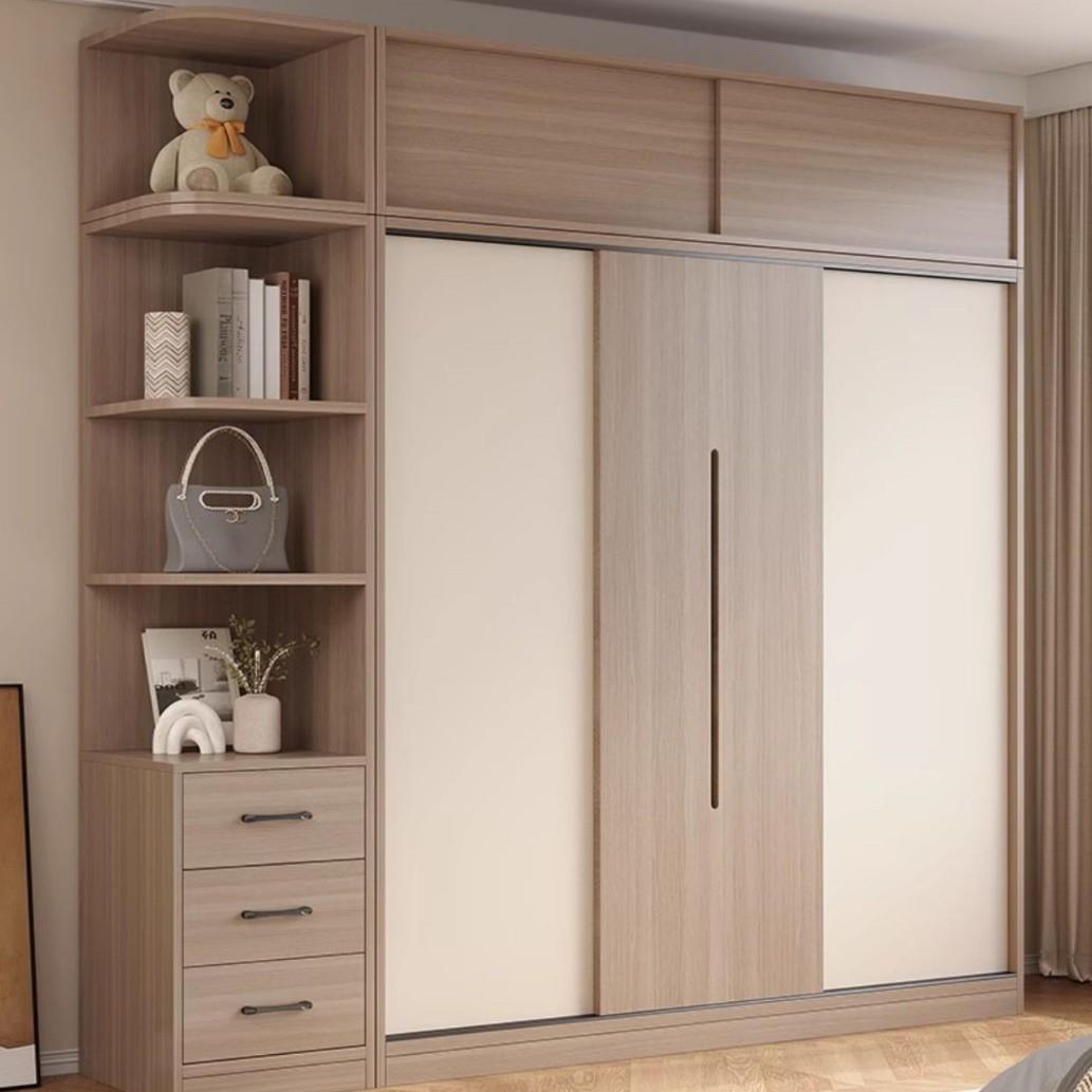 衣柜家用卧室小户型省空间推拉门出租房简易移门新款2025爆款衣橱