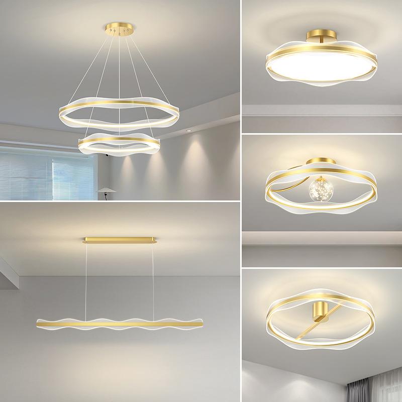 简约现代客厅吊灯2025年新款家用大厅主灯卧室餐厅组合全屋灯具