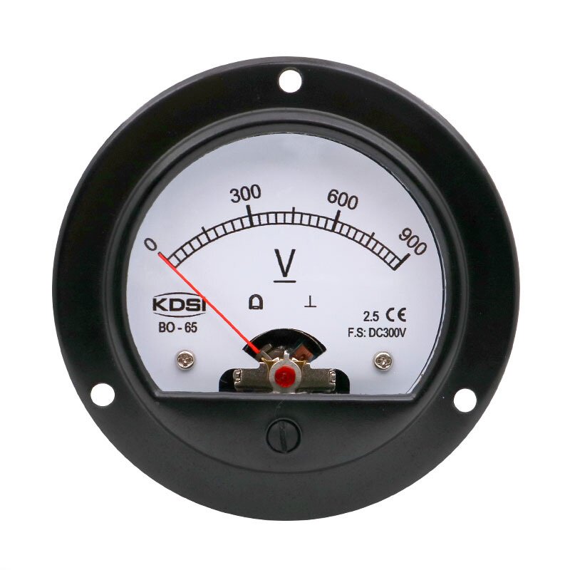 指针式车载用表 直流电压表BO-65 DC300V 900V圆形开孔电表