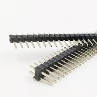40P双排镀金针 40P直插针0.8U环保直针 2.54mm间距单排镀金针