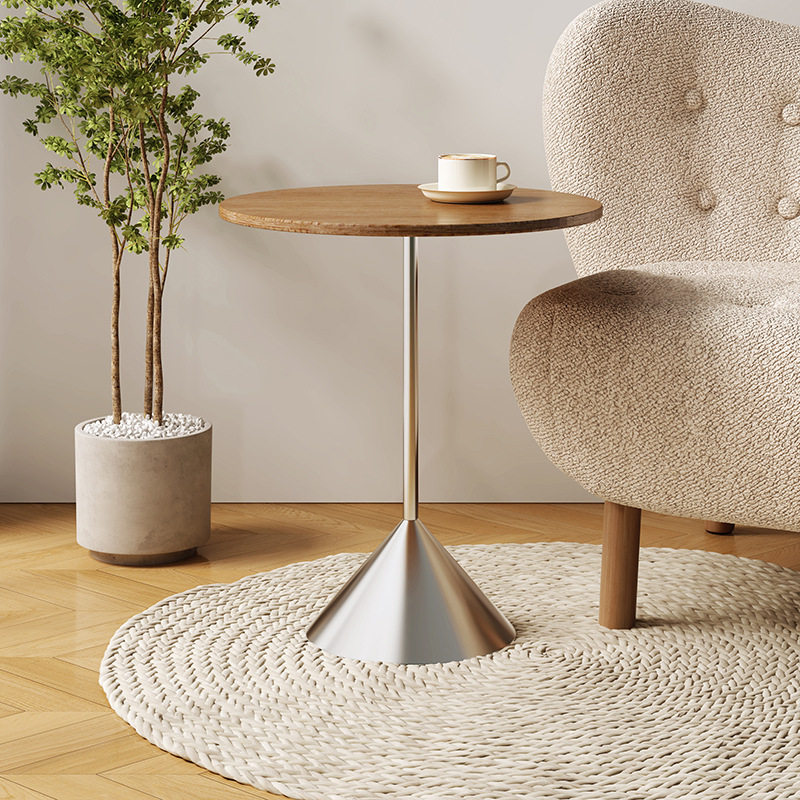 摩登设计师中古沙发小边几轻奢实木床头置物架小尺寸极简茶几角几