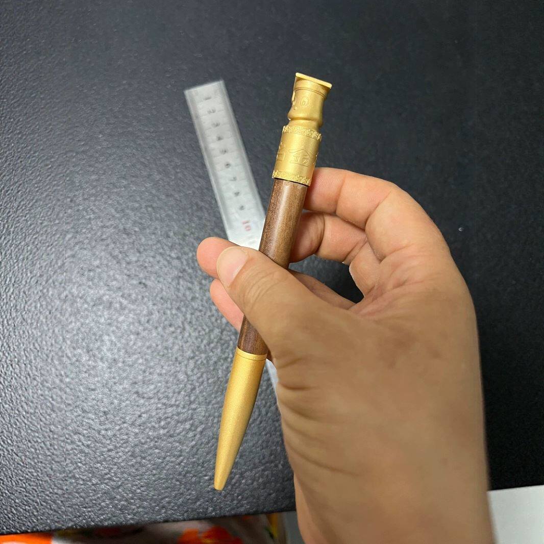 12生肖五福转轮个性化DIY中性笔木笔diy中性笔定值铜配件毛笔配件