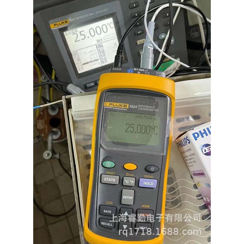 Fluke1524/1523温度计手持式标准铂电阻