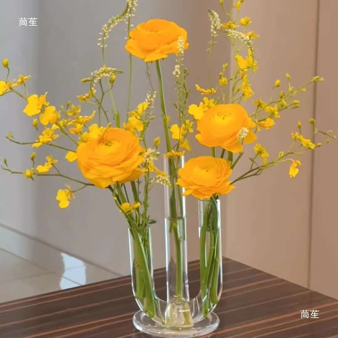 玻璃试管花瓶情绪稳定摆件感新家客厅装饰插花器水培容器