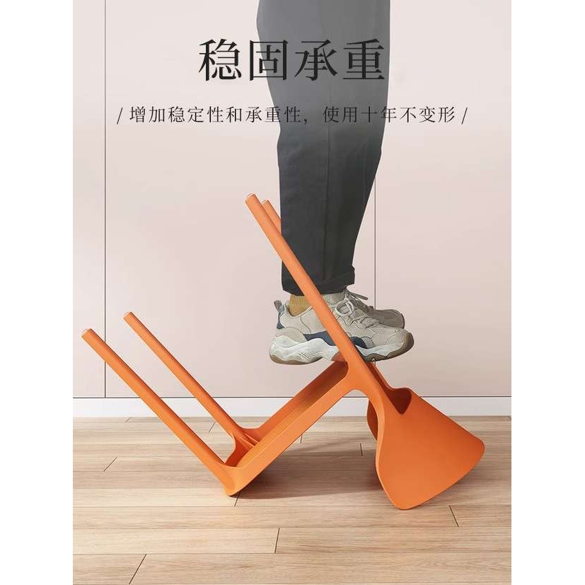 塑料家用加厚餐椅餐桌休闲椅子网红现代简约餐厅商用凳子靠背北欧