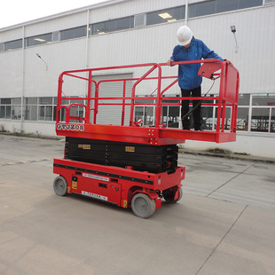 自行走高空作业平台3米至14米剪叉式 移动升降台液压自行升降平台